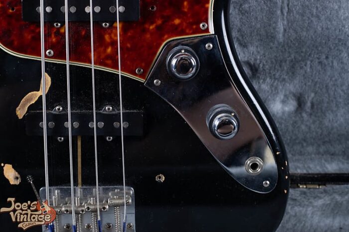 Fender Stack Knob Jazz Bass 1961 - Black Refinish - Image 8