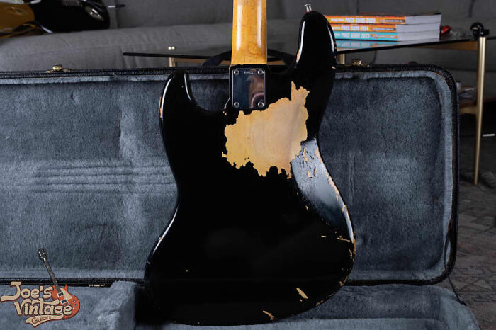 Fender Stack Knob Jazz Bass 1961 - Black Refinish - Image 2