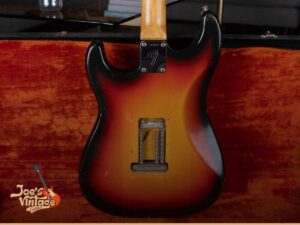 Back view of a vintage guitar, showcasing its authenticity. Perfect example for those looking to sell your vintage guitar and highlight its unique details