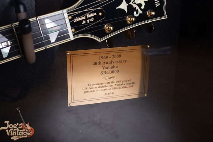 Yamaha SGB3000 40th Anniversary 2009 - With Display Case! Charcoal Sparkle - Image 3