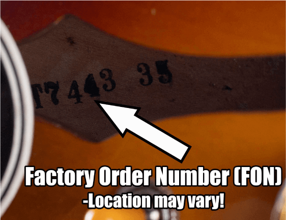 Factory Order Number