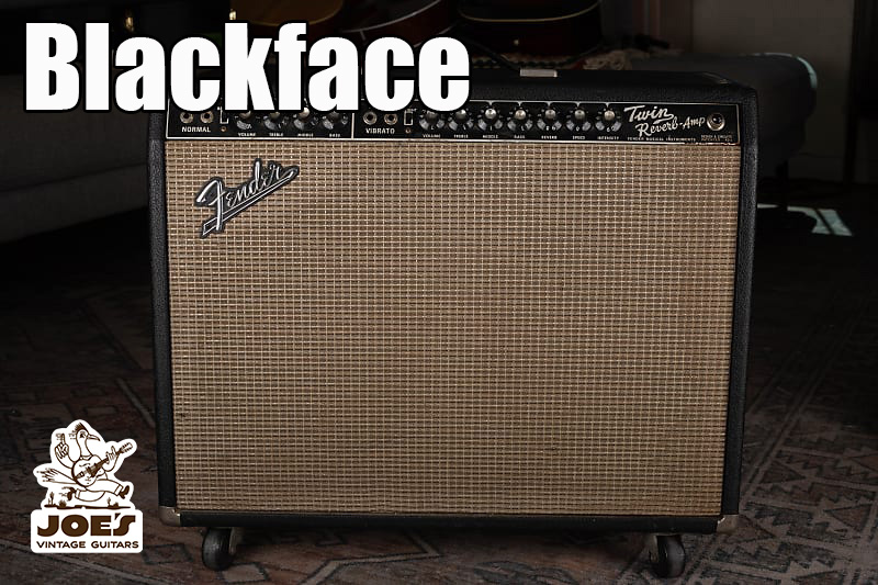 Vintage Fender amplifier with iconic blackface design, known for its rich sound and style from the mid-1960s