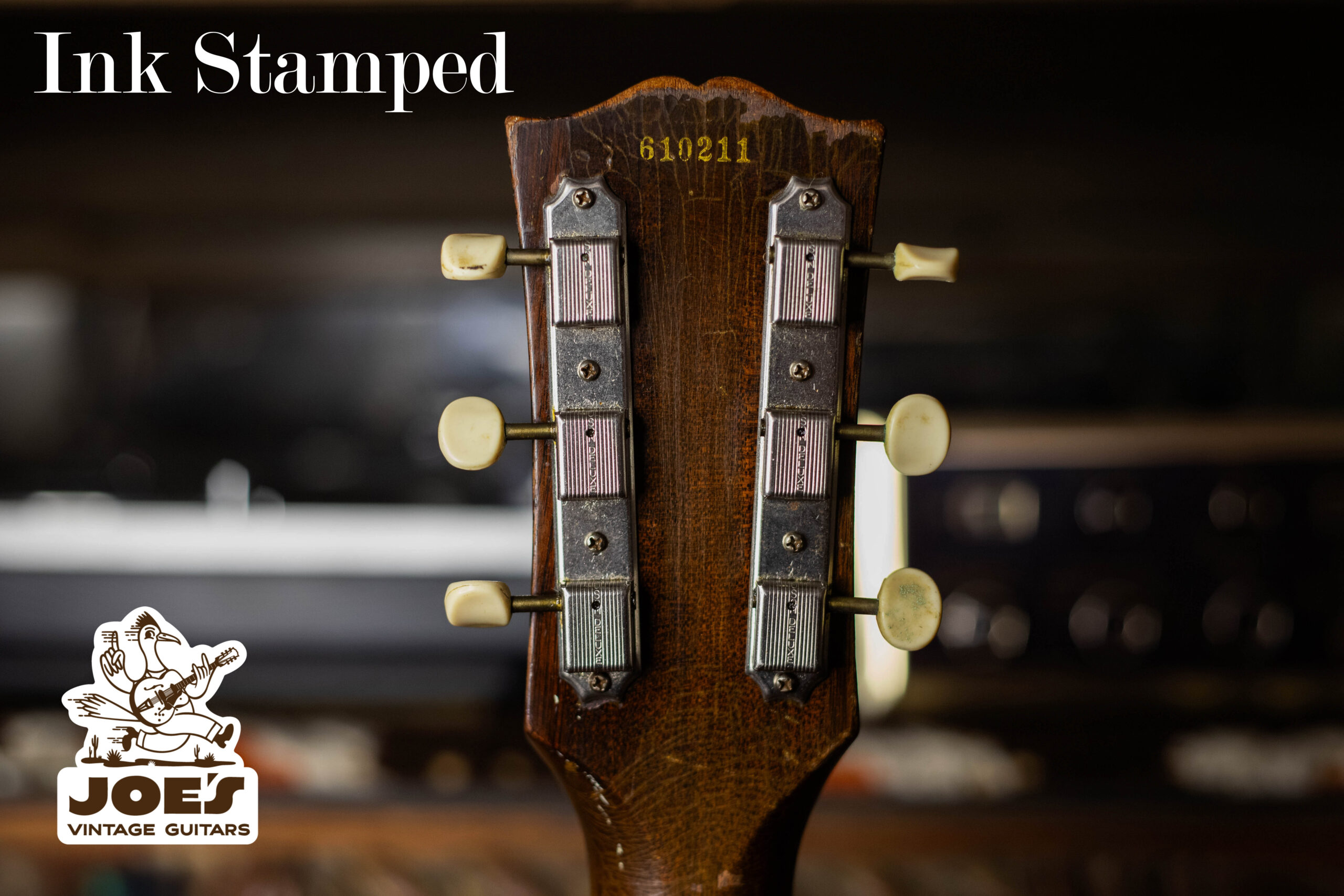 Identification of an ink stamped Gibson serial number