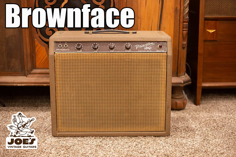 Vintage Fender amplifier with classic brownface design, a hallmark of Fender amps from the early 1960s