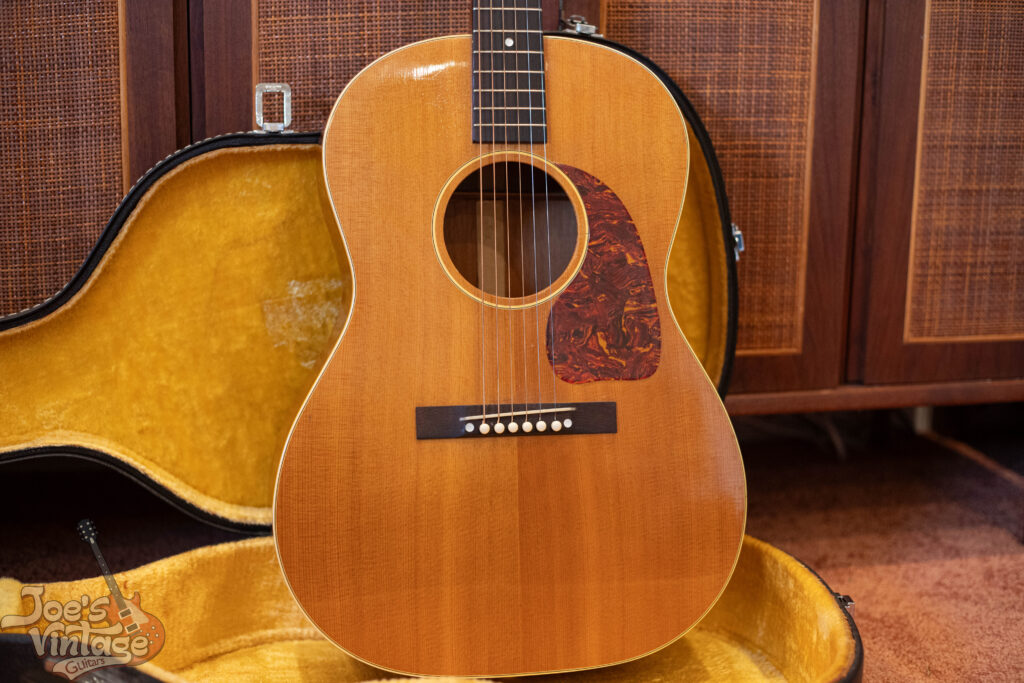 Vintage 1950s Gibson LG-3 acoustic guitar with natural finish and X-bracing at Joe's Vintage Guitars Mesa AZ