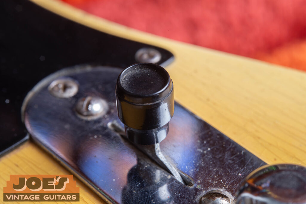 Original 1952 Fender Telecaster black "barrel" style pickup selector switch tip.