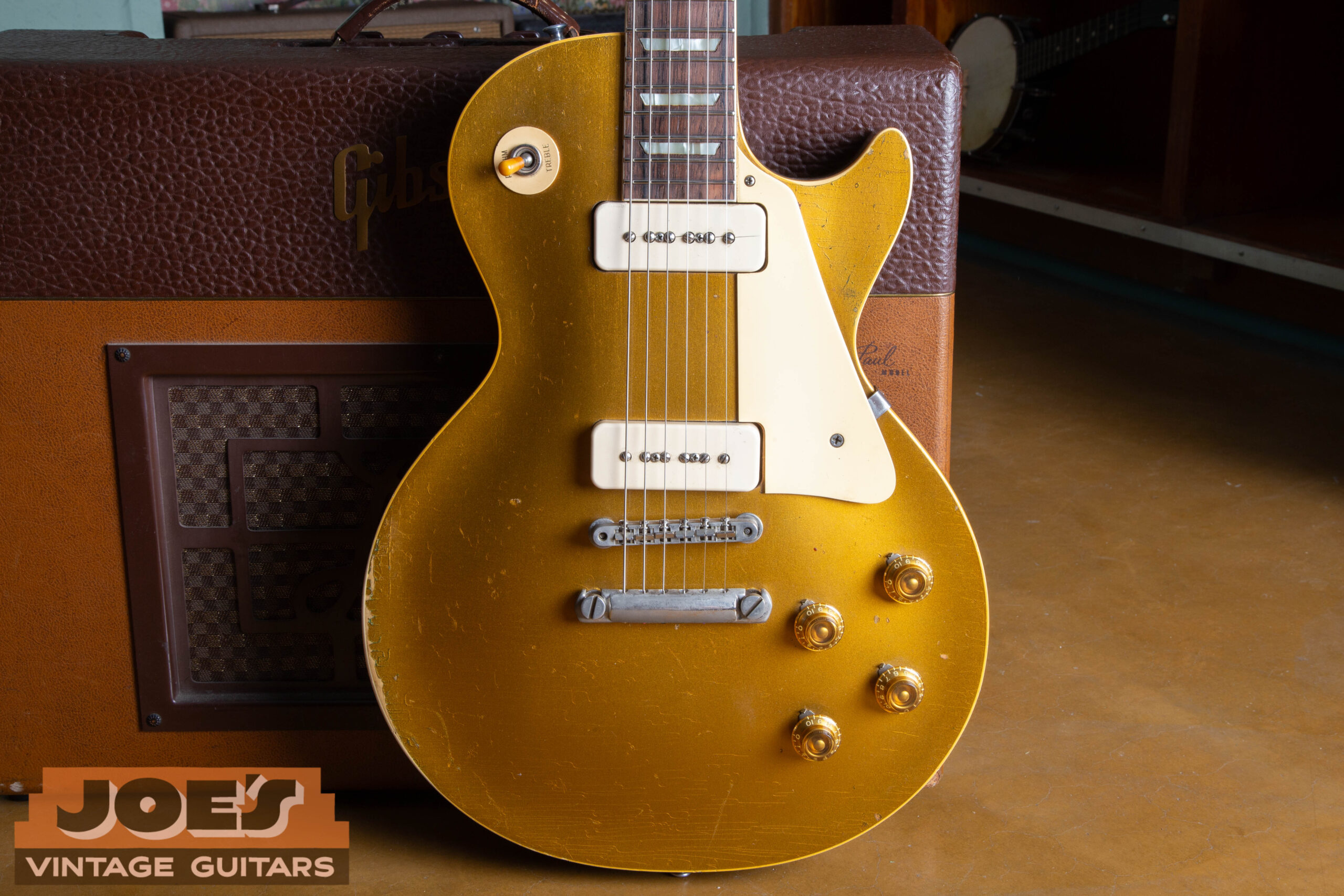 1956 Gibson Les Paul Standard — Vintage Gibson Guitars bought by Joe's Vintage Guitars