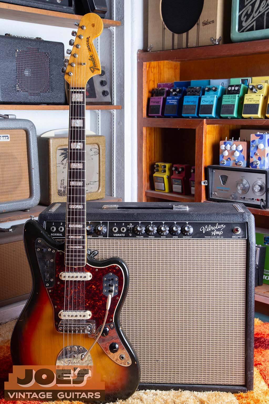 1966 Fender Jaguar Sunburst electric guitar