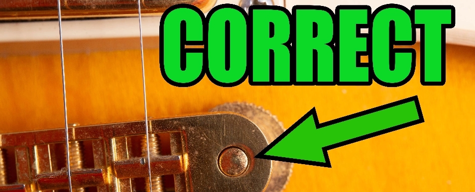 Authentic Gibson Guitar Bridge With Thumbwheels