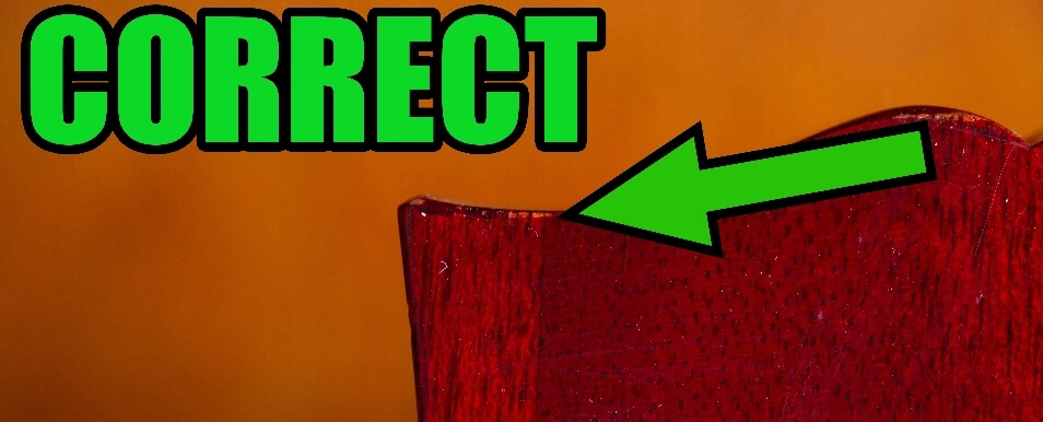 Authentic Gibson Headstock Showing Original Factory Wing Seam