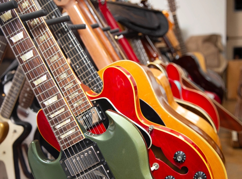 Large Collection Of Electric Guitars