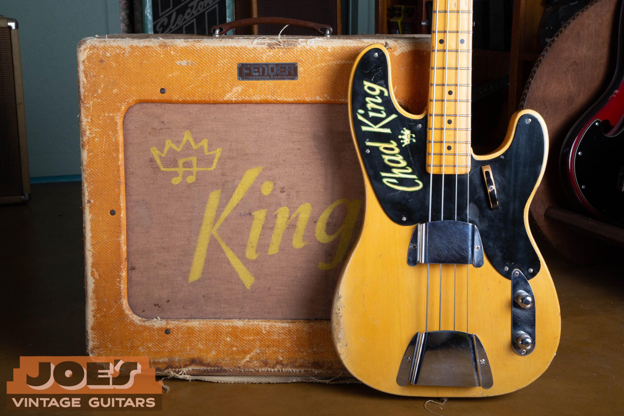 1953 Fender Precision Bass with 1953 Fender Bassman amplifier