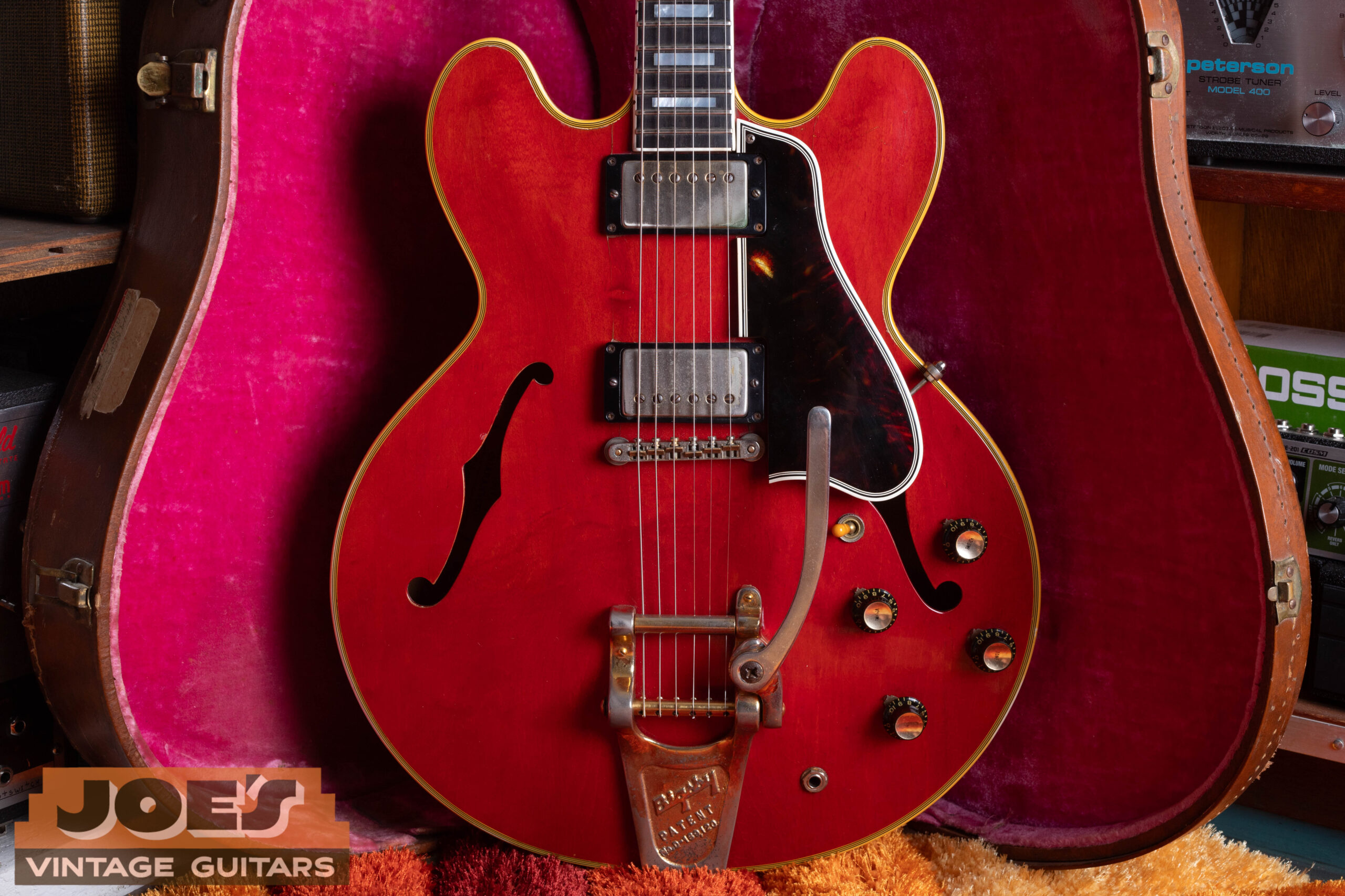 1959 Gibson ES-355 cherry finish bound f-holes gold hardware
