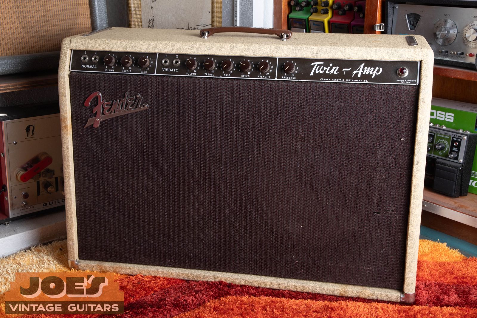1960 Fender Twin Amp blonde — Vintage Tube Amplifiers bought by Joe's Vintage Guitars