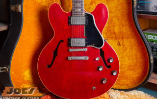 A 1962 Gibson ES-335 in Cherry finish. An example of the post war peak for Gibson electrics
