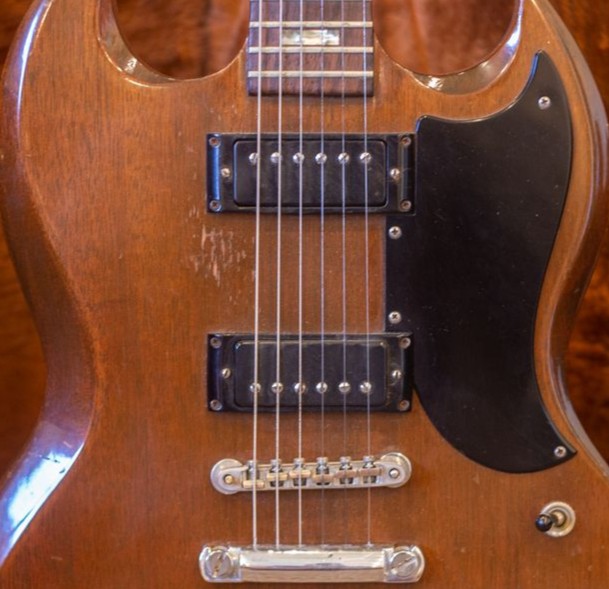 1973 Gibson SG Special mini humbuckers black covers Norlin era