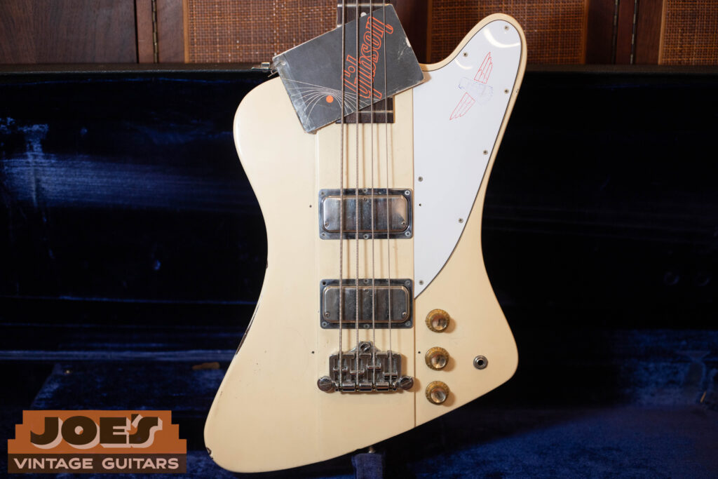 Vintage 1976 White Gibson Bicentennial Thunderbird Bass Guitar