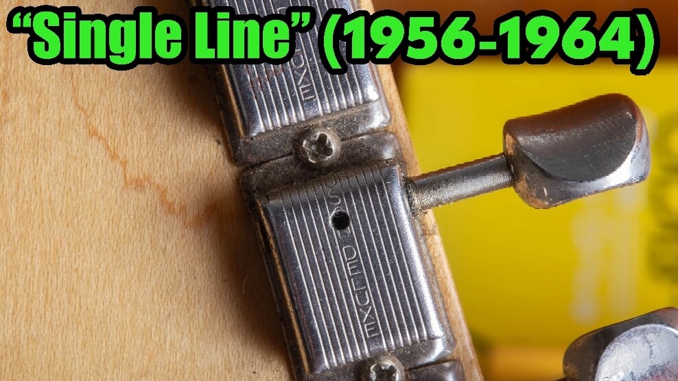 Kluson Deluxe Single-Line tuner (1956–1964) on vintage Fender Telecaster