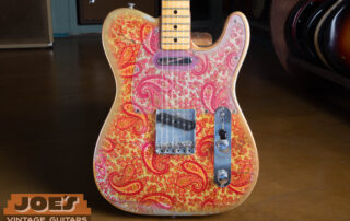 A 1969 Fender Telecaster in rare Paisley finish.