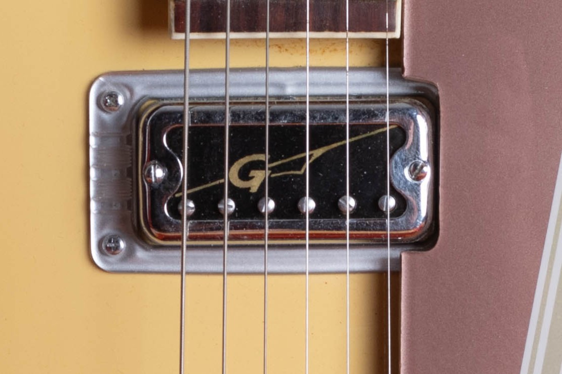 Gretsch HiLo'Tron single-coil pickup — single-coil construction inside a humbucker-sized housing, as used on George Harrison's Tennessean and other 1960s budget-line Gretsch models