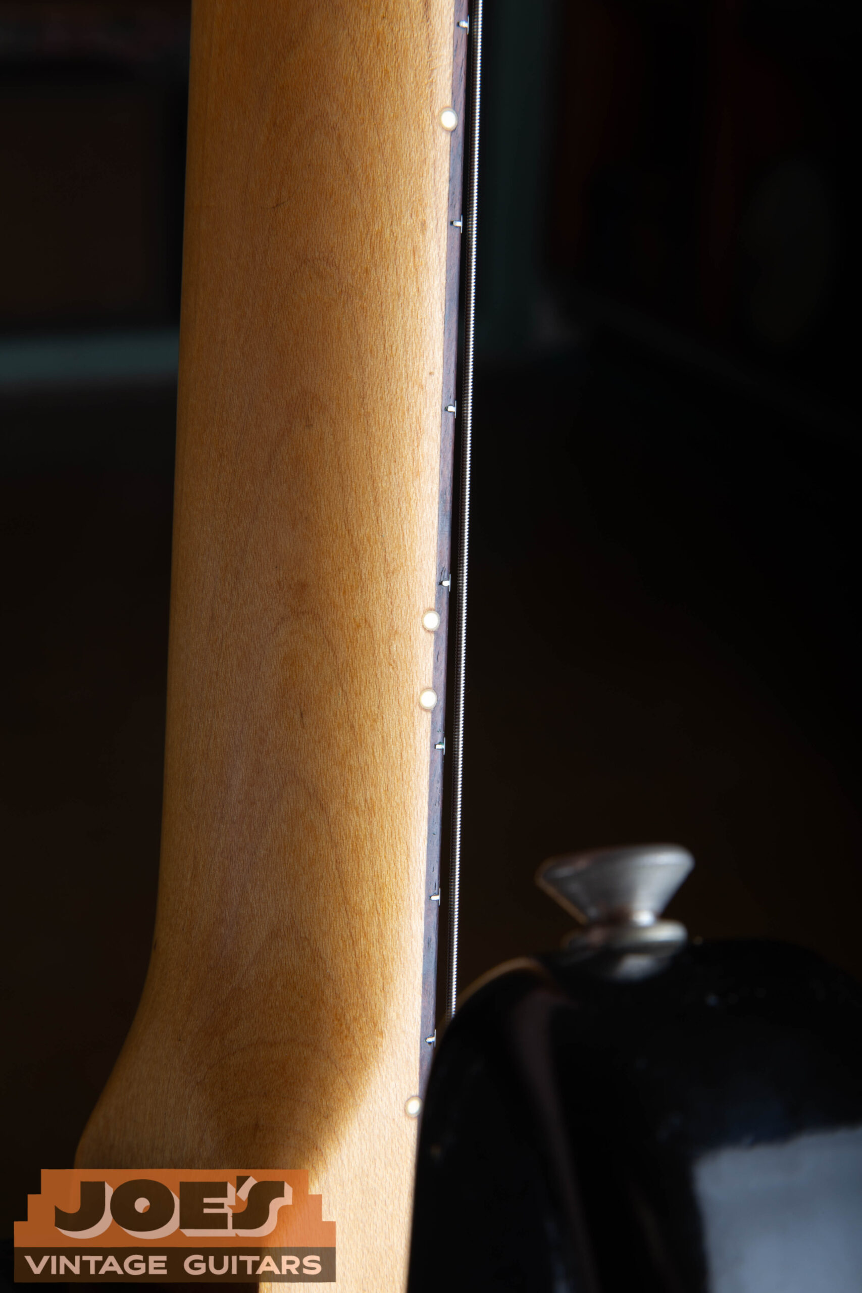Pearloid side dots on a 1966 Fender Stratocaster neck
